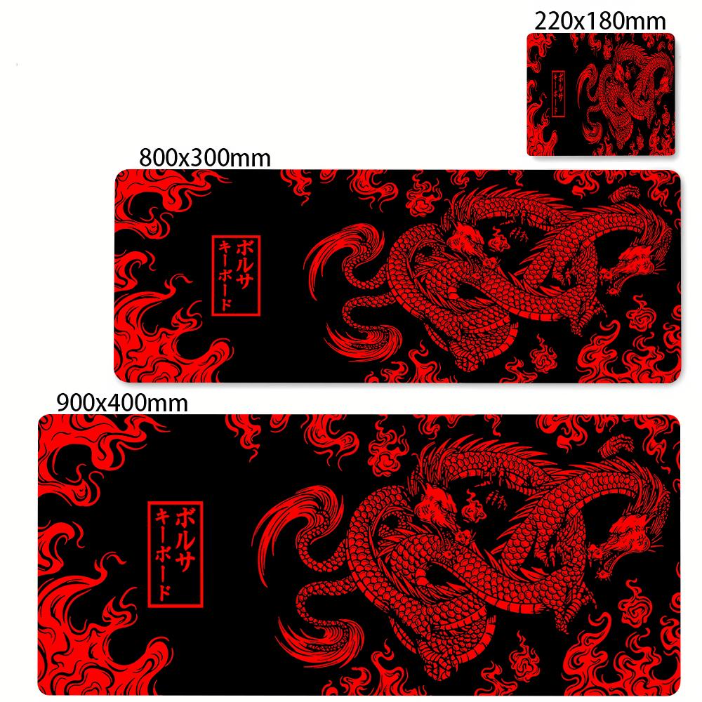 Red Dragon Large Mouse Pad Table Mat Gamer Mousemats Office Mouse Mat Rubber Anti Slip Big Mousepad Keyboard Mats For Computer