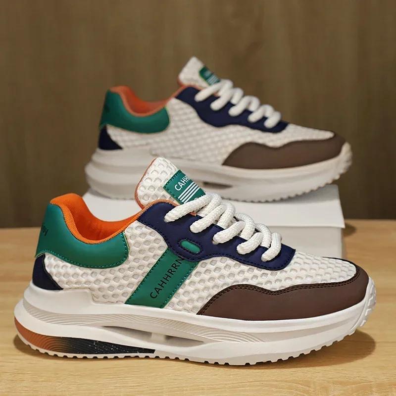 

Весенняя мода, новая повседневная спортивная обувь, мужская обувь для активного отдыха, удобная дышащая, трендовая универсальная студенческая обувь на все времена года 39