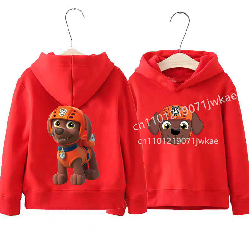 Toddler Boys Girls Casual Pullover Sweatshirt Soft Cozy Top PAW Patrol on Patrol Front and Back Patterns Print Hoodie for Kids