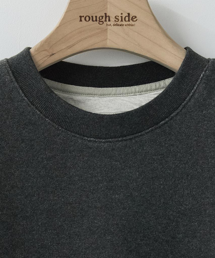 Leopeusaideu Oversized Sweat Shirt Graphite
