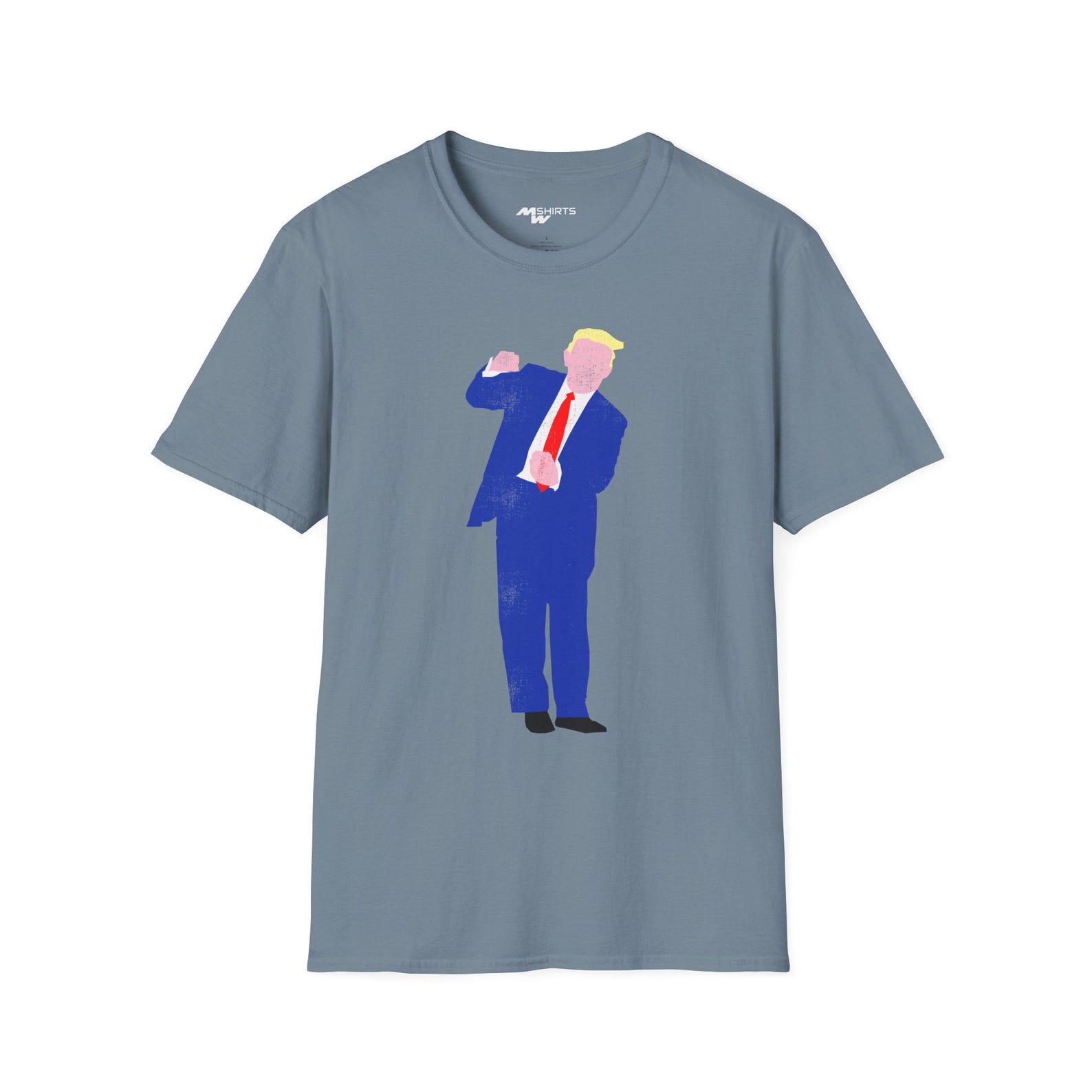 Dancing Trump Stencil T-Shirt/ Unisex Softstyle T-Shirt XL