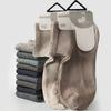 5 Pairs of Men's Summer Mesh Thin Breathable Comfortable Sweat Absorbing Exercise Running Boneless Socks