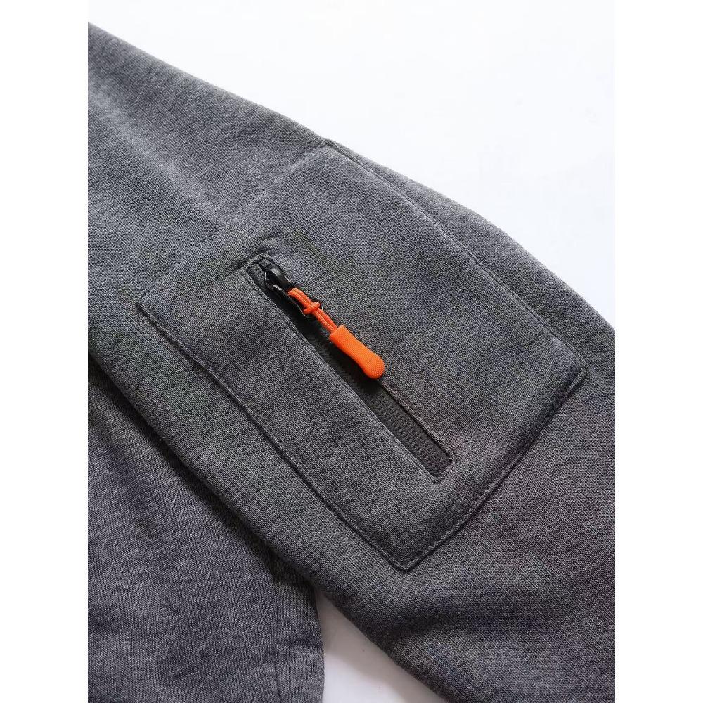 Novo Moletom Masculino Moderno com Capuz e Multibolsos