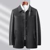 Fengxun Men's Mid-Length Business Casual Lapel Jacket FXT5549