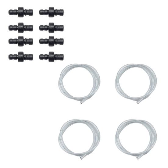 Coffee Machine Replacement Hose for Jura Impressa Easy Fine Foam Nozzles 4 Silicone Tubes with 8 Connectors Smooth Milk Flow Tube for Coffee