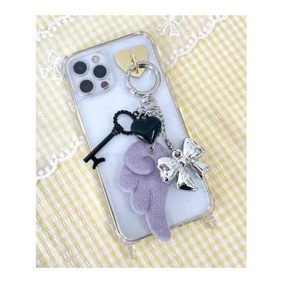[Wego] Angel Wing Keychain School Cute Women s