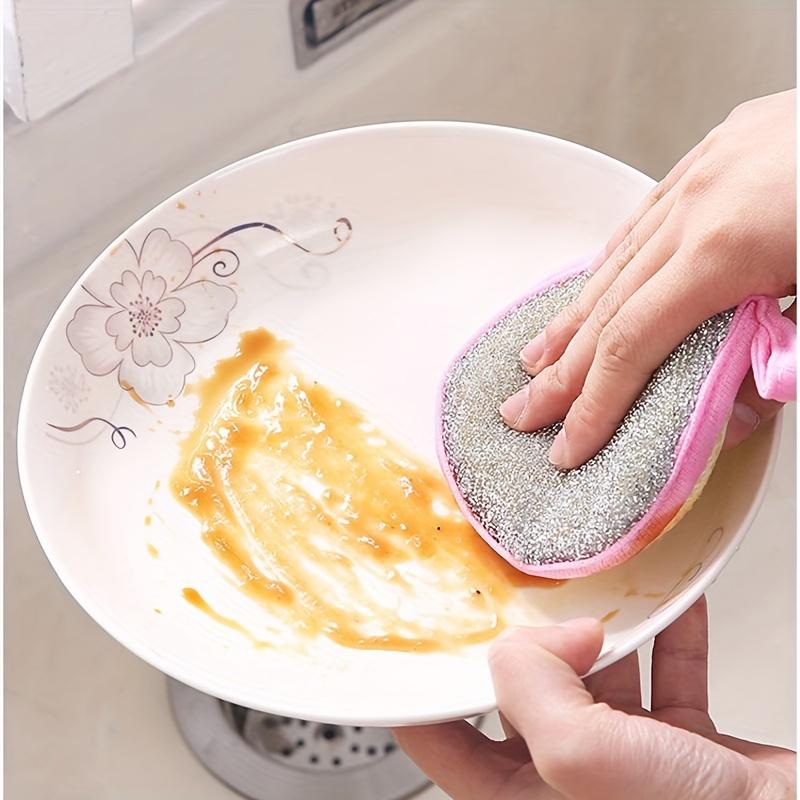 12pcs, Cleaning Sponge, Scouring Pad, Square Dish Cloths, Simple Style Dish Towel, Cleaning Cloth For Sink Or Kitchen Stove,