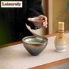 Ciotola da tè Matcha Jianzhan Ceramica Strumenti Dinastia Song Set Frusta Mescolatrice Giapponese Accessori Ornamenti Forniture Attrezzature Artigianato