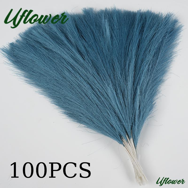 10/30/50/100PCS 42CM Artificial Fluffy Pampas Bohemian Grass Fake Plant Reed Wedding Home Party Decoration