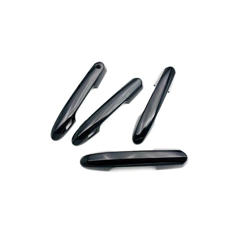 4Pcs Car Door Handles Cover Trim Decoration For Toyota RAV4   RAV 4 Black  ABS