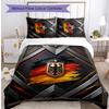 Germany Football Printed Bedding 3 Piece Set Cozy Breathable Bed Cover Set As Housewarming Holiday Gift