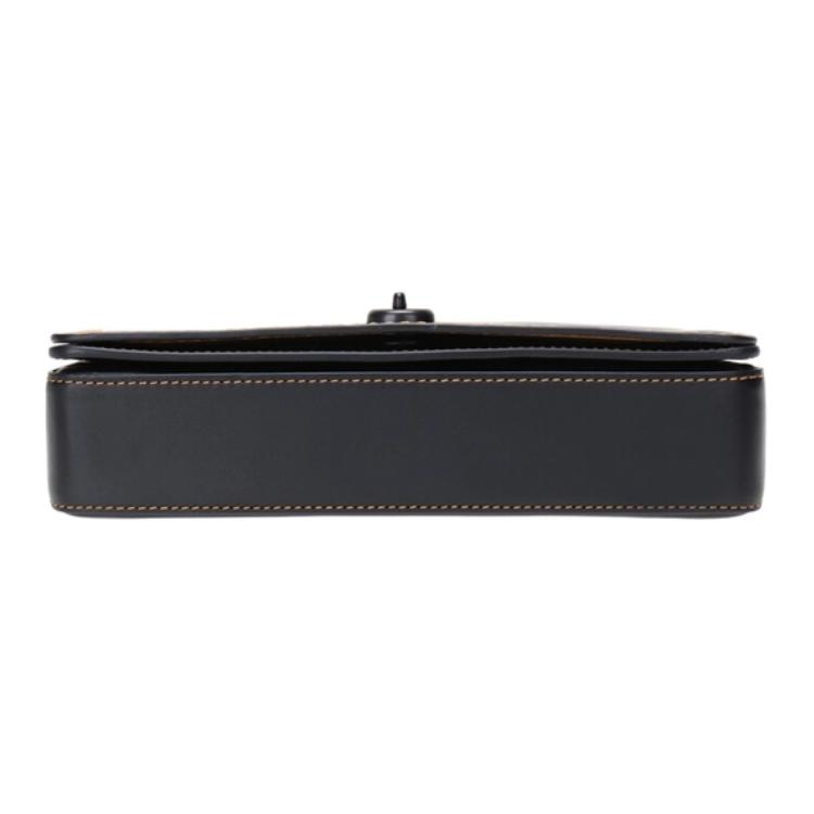 COACH Dinky Leather Crossbody Bag, Shoulder Bag Women's Black 55149-BPBLK