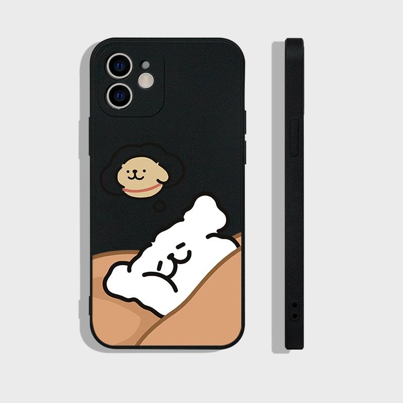 

Забавный Мультяшный Собачий Пара Телефонный Чехол для IPhone 11 12 13 14 15 16 Pro Max Mini 7 8Plus X XR XS SE2 Мягкий Чехол Парные Щенки Fundas For iPhone 16 Pro