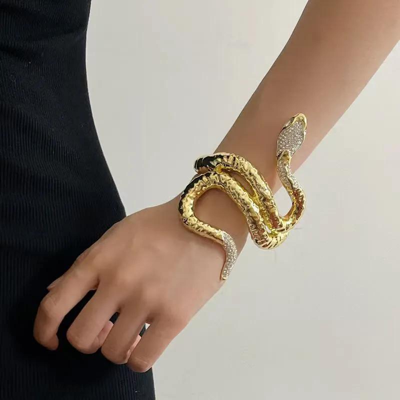 Retro Exaggerated Snake-shaped Bracelet Heavy Industry High-end Open Bracelet
