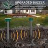2 Pack Solar Powered Ultrasonic Rodent and Groundhog Repellents for Lawn, Patio, and Garden