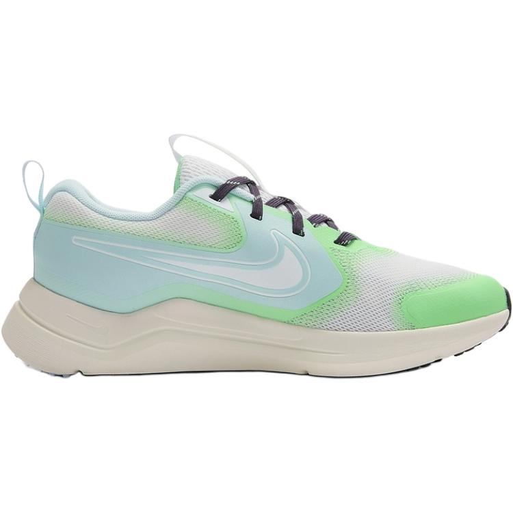 New Nike Cosmic Runner Low top Kids' Running Shoes White Blue Green IM6704-110