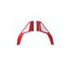 Red 4PCS Front Door Window Speaker A Pillar Cover Trim For Honda Civic 2022 11th