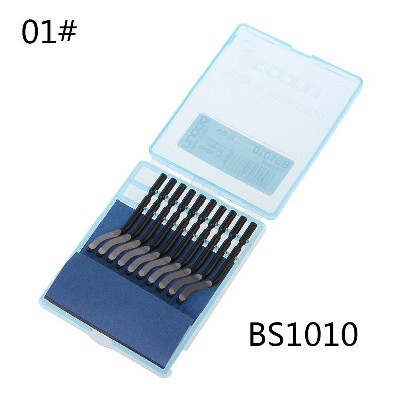

10 Pack BS1018 Metal Deburr Knife Set, Knife Length 47mm, High Speed Steel, Deburring Knife Hands Deburring Tool