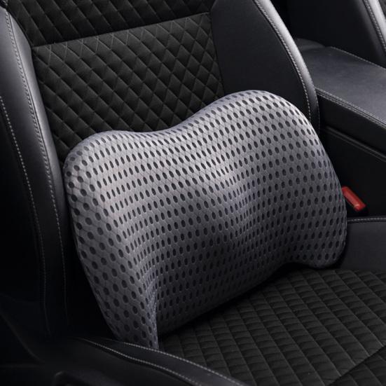 Car Cushion Breathable Memory Foam Lumbar Support Pillow for Driving And Office Chair Ergonomic Waist Protection Back Cushion for Pain Relief And