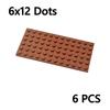 DIY Building Blocks 6x12 Dots Assembles Particles 6pcs Thin Figures Bricks Educational Creative Size Compatible With 3028 Toys