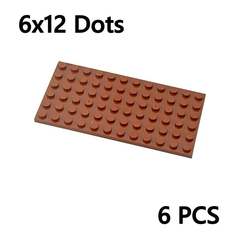 DIY Building Blocks 6x12 Dots Assembles Particles 6pcs Thin Figures Bricks Educational Creative Size Compatible With 3028 Toys