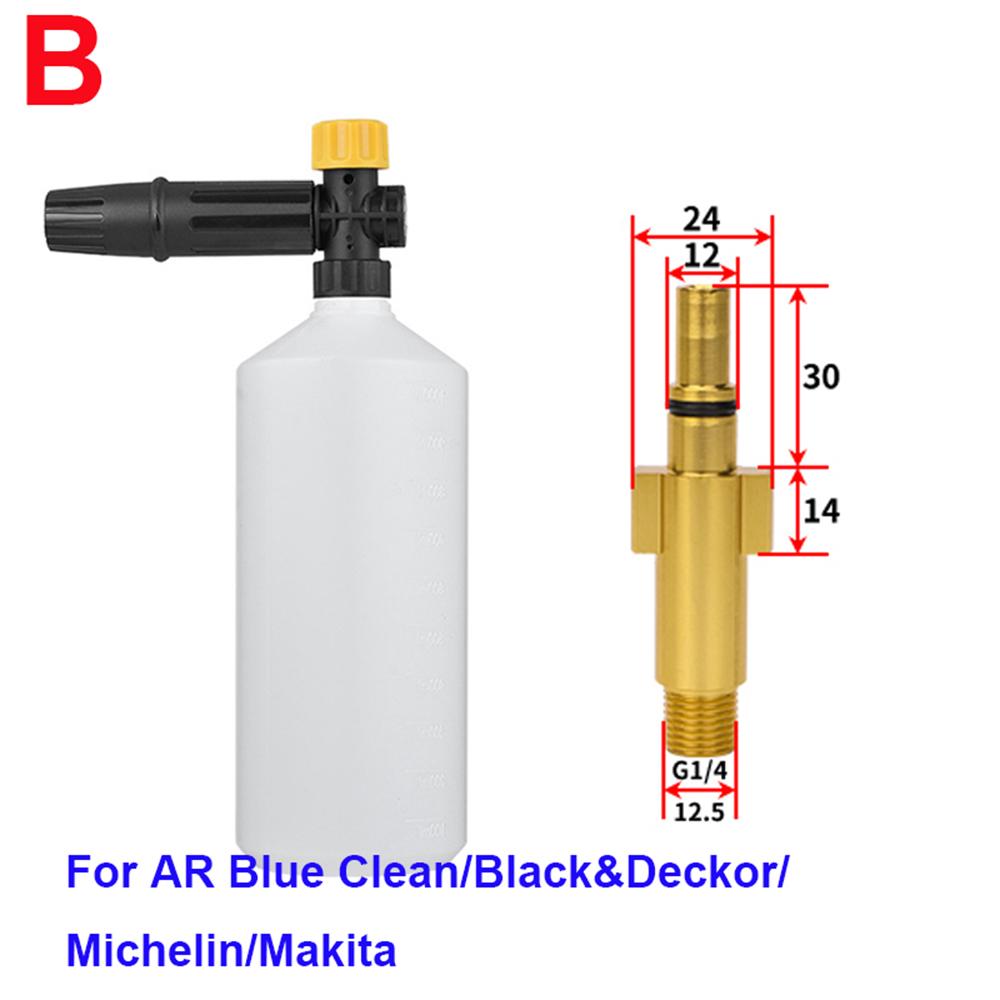 High Pressure WasherSnow Foam Lance Car Foam Wash Foam Nozzle Foam Cannon Foam Generator for Daewoo Hammer Karcher Huter Makita