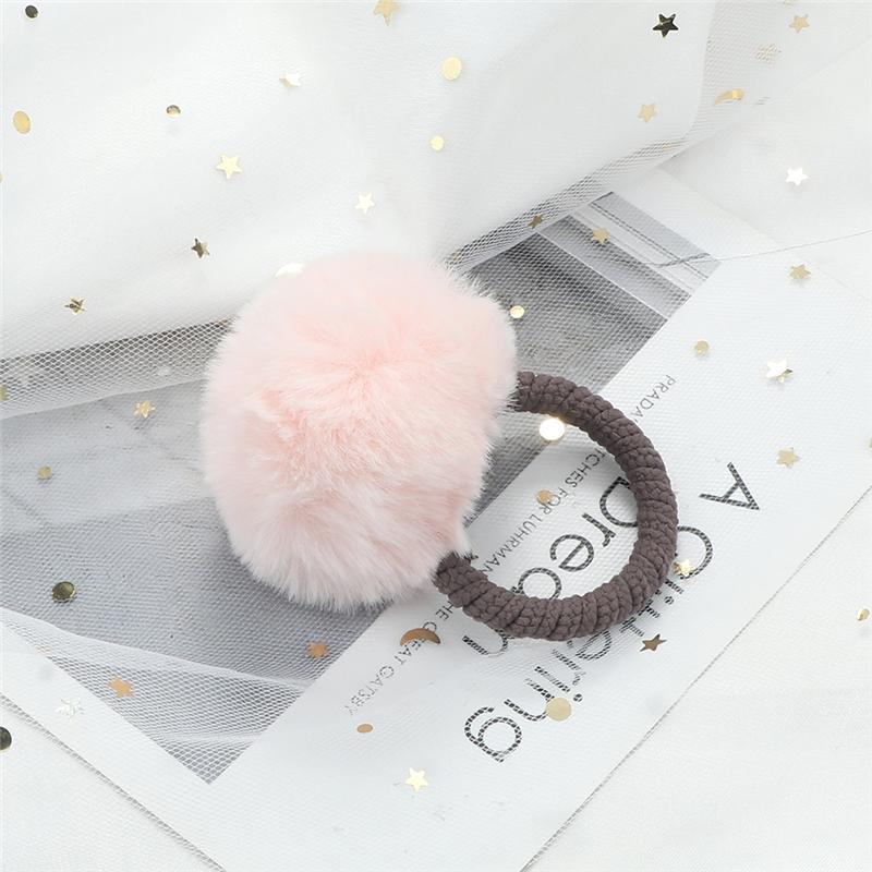 21 Colors Cute Soft Hairballs Hair Ties Hairy Balls Rubber Bands Elastic Hair Rings Fashion Hair Accessories for Girls Children