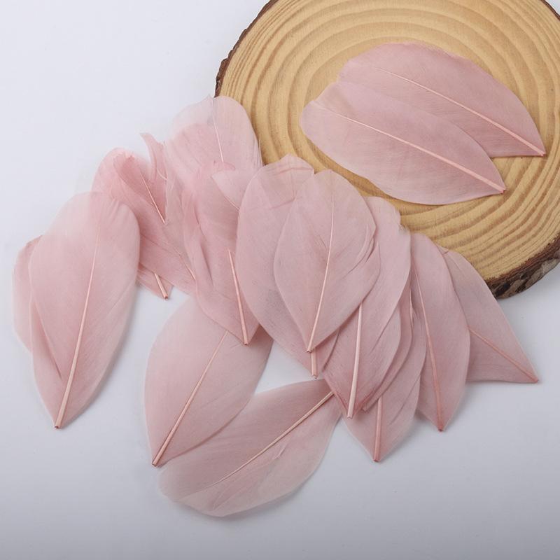 50Pcs26 Color Diy Jewelry Accessories Feather Color Floating Head Feather Goose Feather Craft Decorative Material