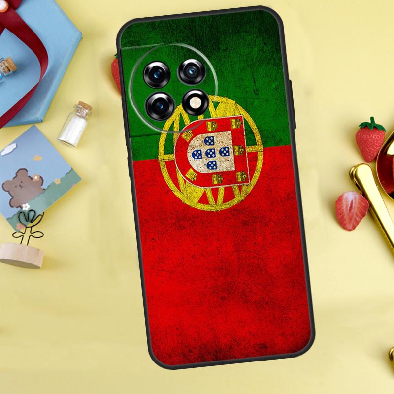 Portugal Flag Case For OnePlus Nord 5 CE 2 3 4 Lite N20 N30 OnePlus 15 12R 13R 13 12 11 10 10T 13T Cover