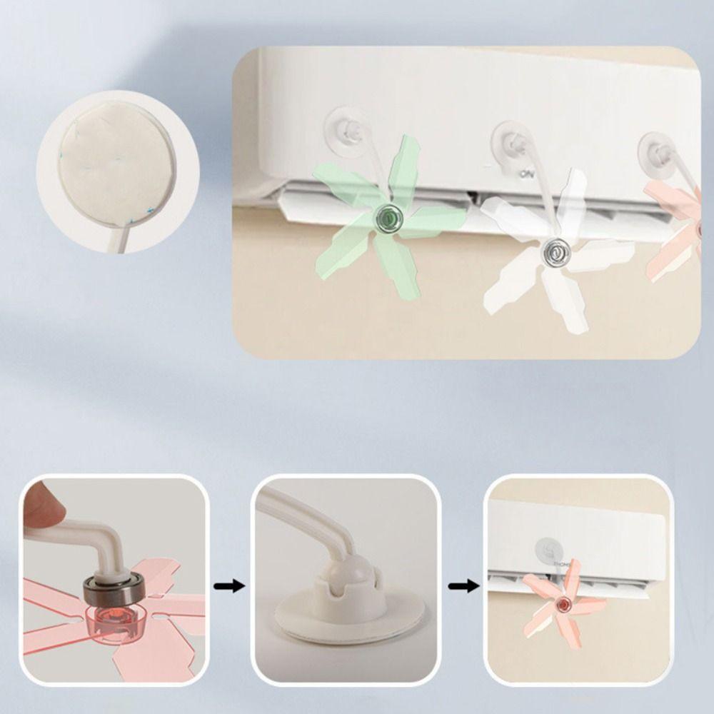 3pcs/set Wall Mounted Conditioning Guide Fan Windmill Shaped Air Conditioning Guide Plate Summer