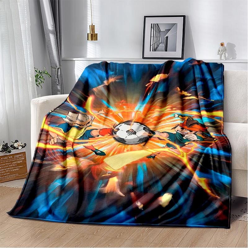 3D Inazuma Eleven Mark Evans Anime Cartoon Soft Plush Blanket,Flannel Blanket Throw Blanket for Living Room Bedroom Bed Sofa Kid