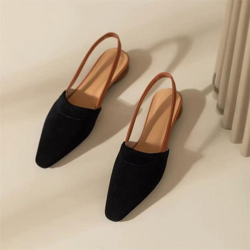 Fashion Mules Women's Sandals Sexy Dress Shoes Black One Word Sabot Ladies Sales 2024 Trending Shoe Premium And Low Price Casual