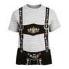 Herren T-Shirt mit kurzen Ärmeln und Retro Festival Print, lockere Passform, lässiges Sommer Top
