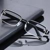 12PCS Rimless Frame Natural Crystal Glass Lens Reading Glasses For Women Men High Definition Eyeglasses +100 To +400
