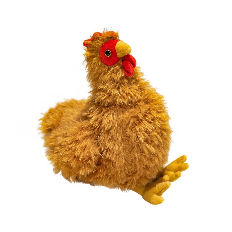 Grenzüberschreitende Simulations-Geflügel-Serie: Hahn, Henne, Truthahn, Schwarzes Huhn Plüschfiguren