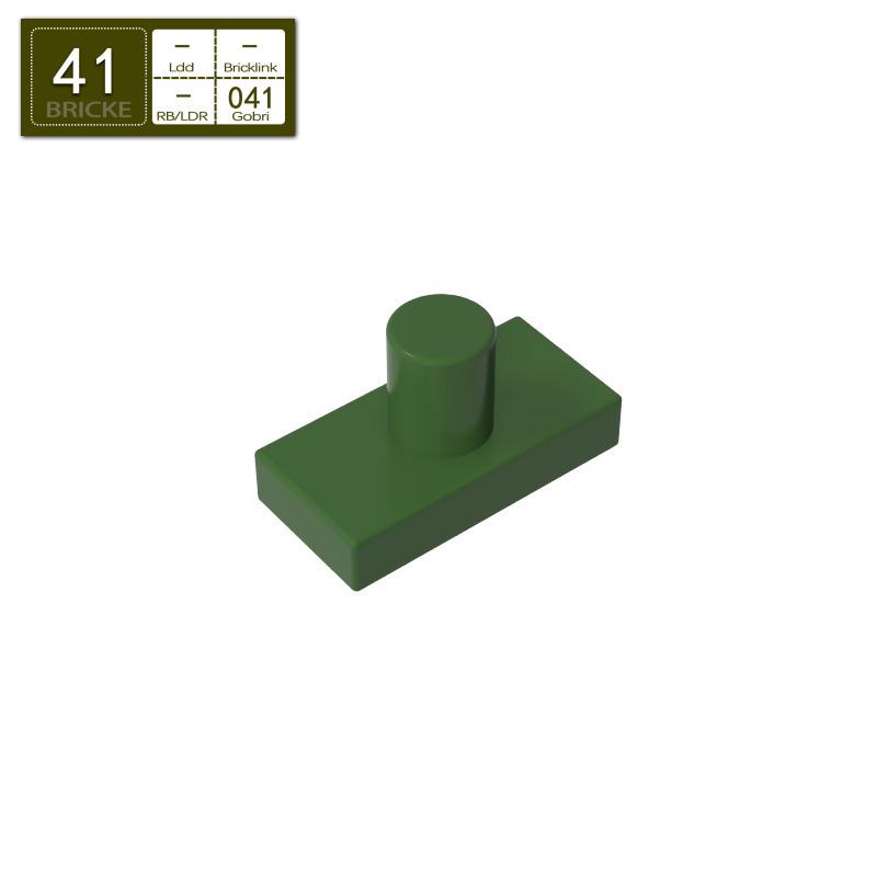 BRICKE 24445 1x2 Mini Neck Connector - Compatible with LEGO MOC Parts 138 pcs