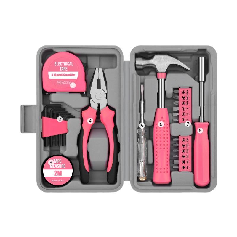 24-Piece Home Repair Tool Kit with Pliers, Wrench & Hammer – Multi-purpose Set