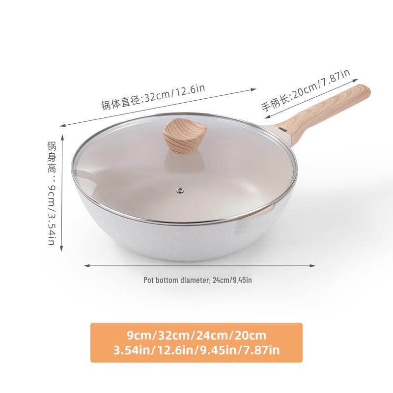 

ZISIZ 316 Stainless Steel European Style Wok