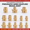 Brass Pipe Hex Nipple Fitting 1/8" 1/4" 3/8" 1/2" 3/4" 1" BSP Male Thread Quick Adapter Coupler Connector for Water Oil Gas