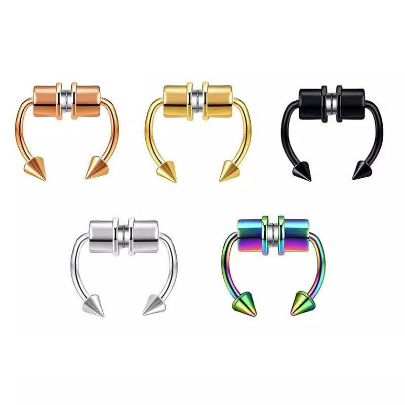 Segment falešného přepážkového kroužku Helix Tragus Faux Clicker nepropichující magnetický