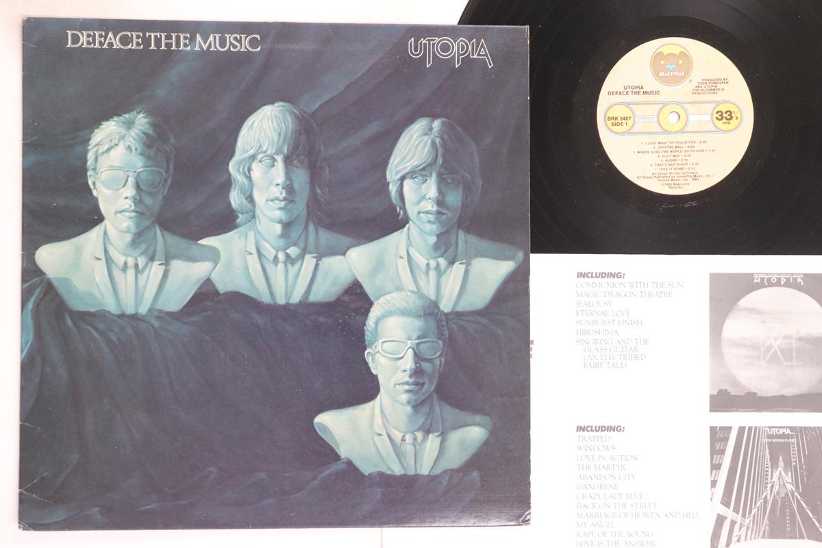 

LP Record UTOPIA - Deface The Music BRK3487 BEARSVILLE 1980 US Rock Used