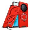 KEYSION 360° Ring Stand Phone Case for Honor X9b 5G X9A Slide Camera Protection Magnetic Shockproof Cover for Magic 5 6 Lite 5G