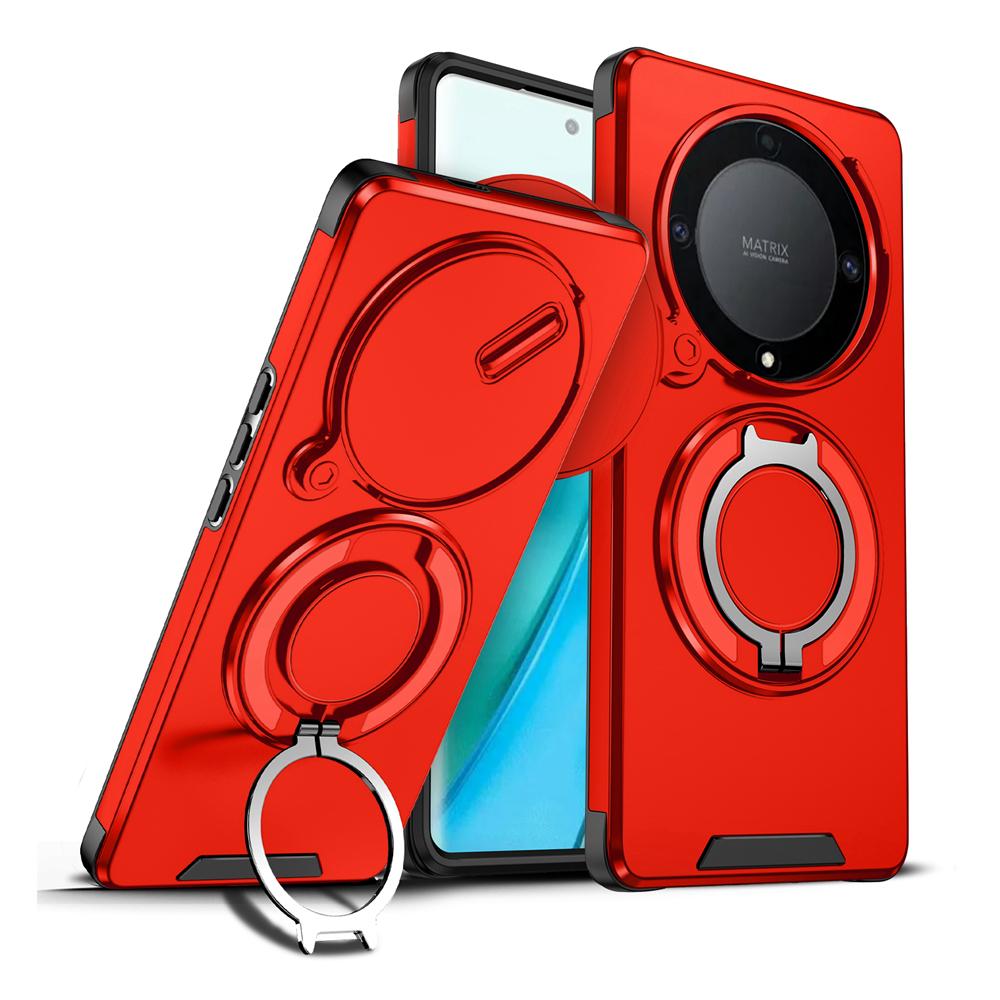 

KEYSION 360° Чехол-подставка для телефона для Honor X9b 5G X9A Сдвижная защита камеры Магнитный противоударный чехол для Magic 5 6 Lite 5G for Honor X9b 5G