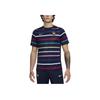 FFF Academy Pro Home Logo Animal Pattern Color Block Striped Crew Neck Short Sleeve Football Shirt Men Tops Black Blue FJ2727-499