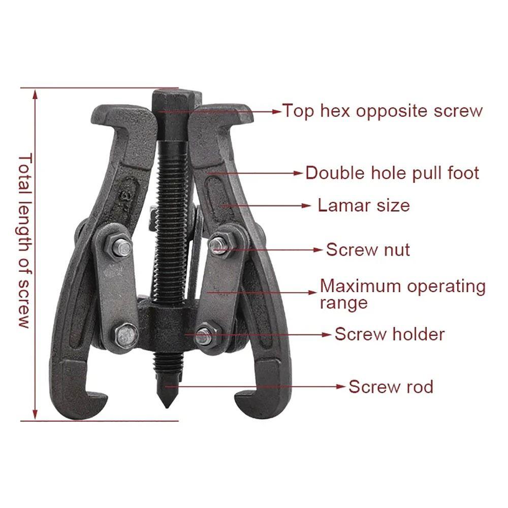 1Pcs Multifunctional Bearing Puller Fly Wheel Pulley Removal Extractor New Gear Claw Puller
