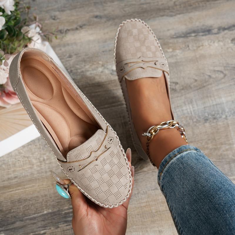 Autumn Women Loafers Casual Shoes 2026 Fashion Breathable PU Leather Shoes Women Sewing Flats Female Footwear Zapatos De Mujer