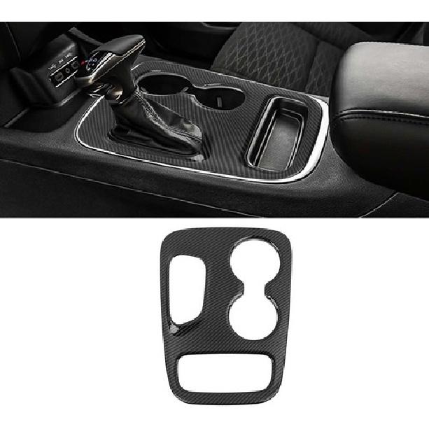 Carbon Fiber Car Gear Shift Panel Decor Cover Trim For Dodge Durango 2018-