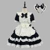 Noble Sweet & Spicy Black Pink Lolita Maid Dress
