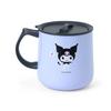 Sanrio Stainless Steel Mug with Kuromi Stainless Copper Resin Lid and Polypropylene Gasket and Silicone Rubber Can Be Used for Both Hot and Cold