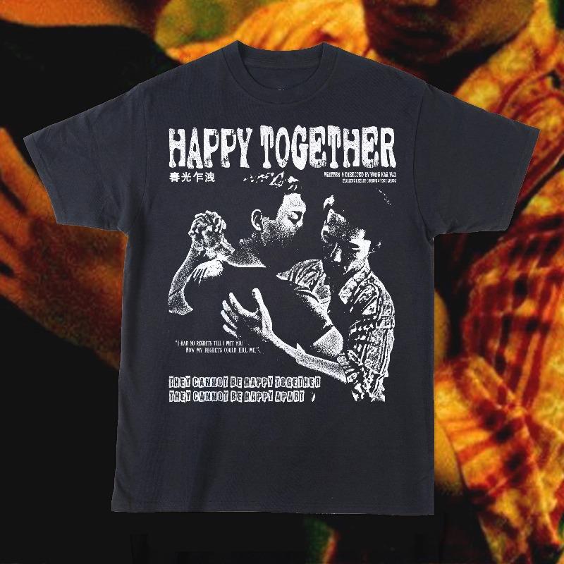 Happy Together Movie Shirt Wong Kar Wai Movie Tshirt Summer Unisexs And Unisexs Loose And Breathable TShirt Top S
